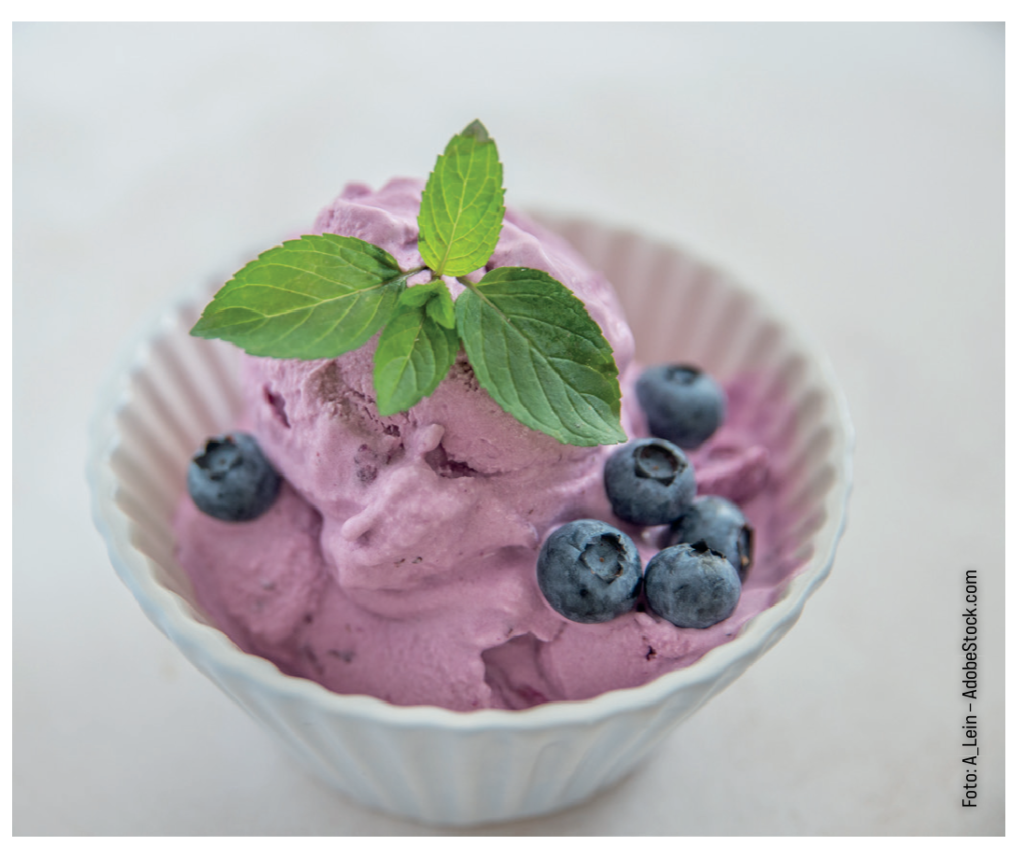 Frische Heidelbeercreme