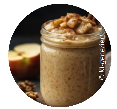 Apfel-Hirseauflauf