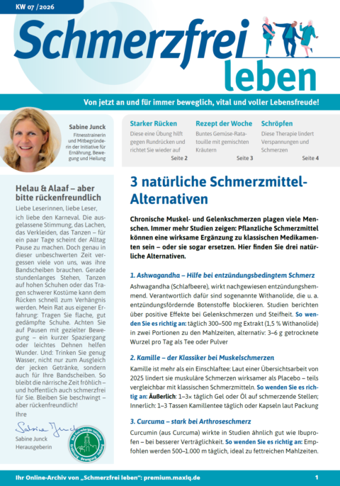 Cover 07.26 Schmerzfrei leben