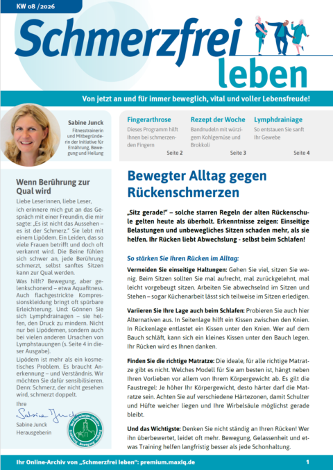 Cover 08.26 Schmerzfrei leben