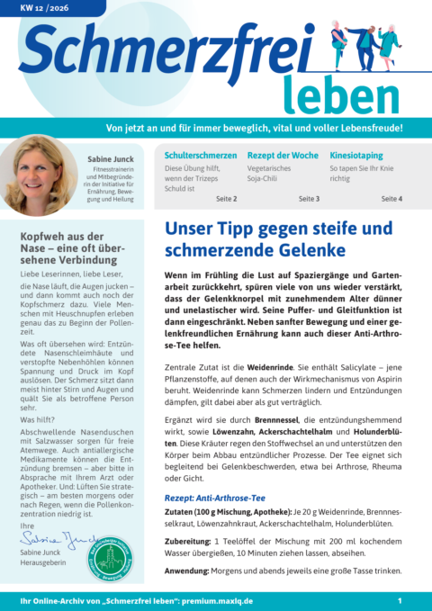 Schmerzfrei leben Cover 12.2026