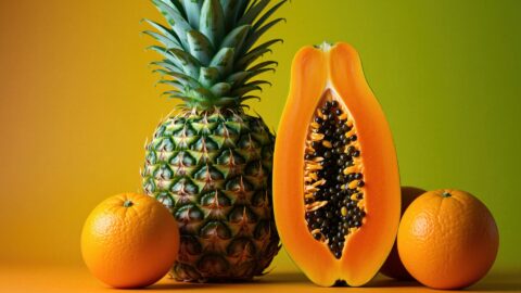 Papaya-Ananas