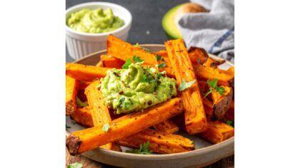 Avocado-Pommes mit Dip