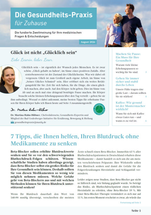 Die Gesundheits-Praxis für Zuhause – Ausgabe 08/2026