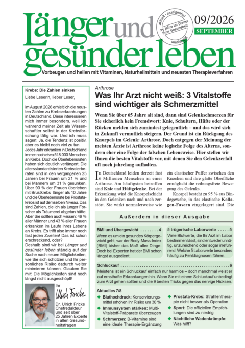 Länger und gesünder leben – Ausgabe 09/2026